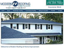 Tablet Screenshot of modernroof.net